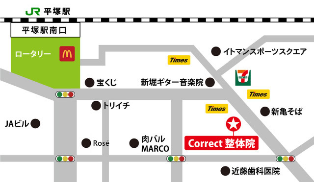 Correct整体院マップ